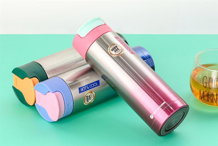 Bình giữ nhiệt inox 470 ml DMX BG006 Màu Hồng
