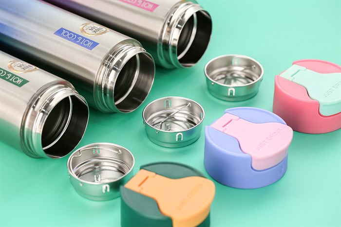 Bình giữ nhiệt inox 470 ml DMX BG006 Màu Xanh Dương