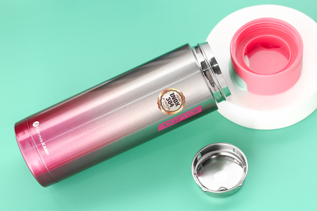 Bình giữ nhiệt inox 470 ml DMX BG006 Màu Hồng