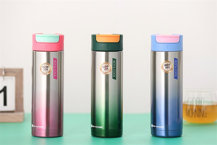 Bình giữ nhiệt inox 470 ml DMX BG006 Màu Hồng