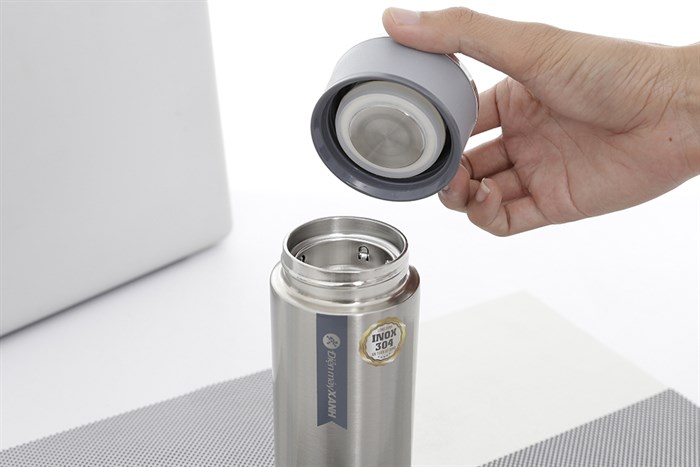Bình giữ nhiệt inox 480 ml DMX BG007 Màu Bạc