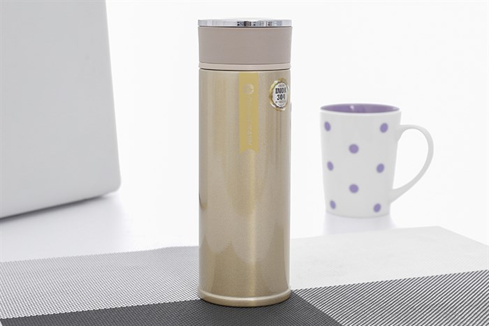 Bình giữ nhiệt inox 480 ml DMX BG007 Màu Vàng