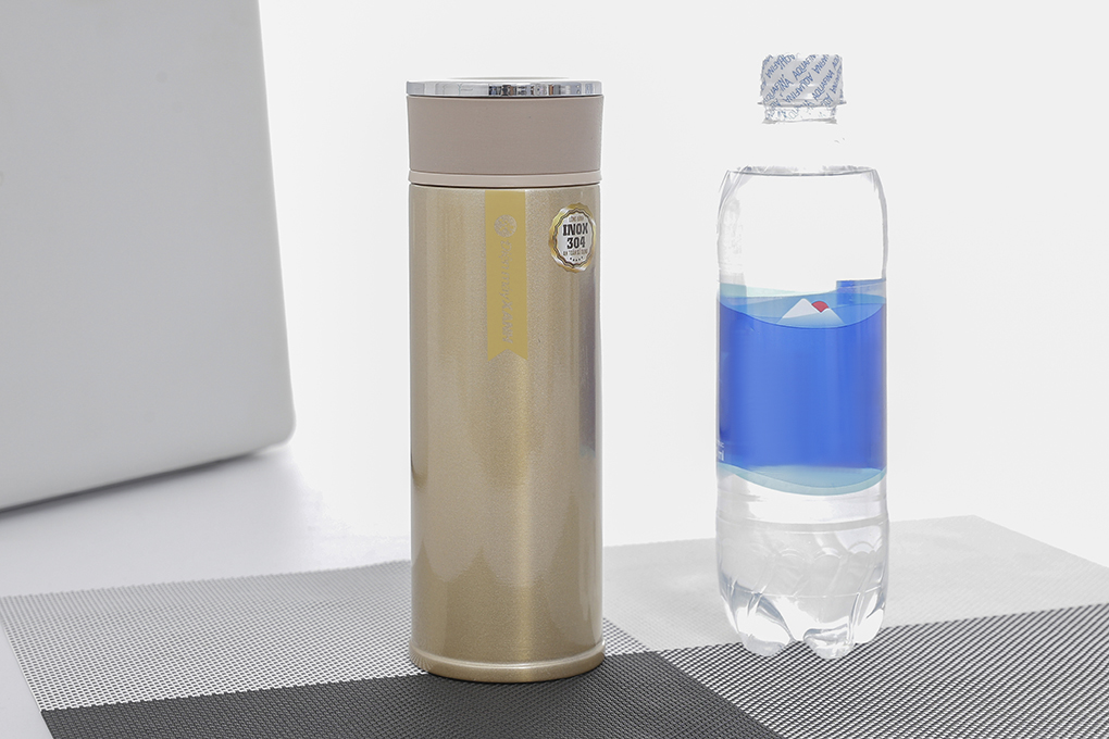 Bình giữ nhiệt inox 480 ml DMX BG007 Màu Vàng