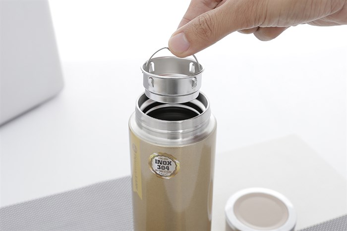 Bình giữ nhiệt inox 480 ml DMX BG007 Màu Vàng