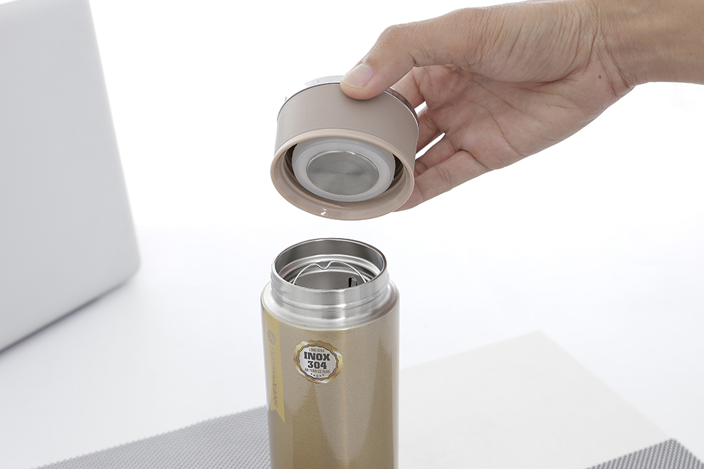 Bình giữ nhiệt inox 480 ml DMX BG007 Màu Vàng