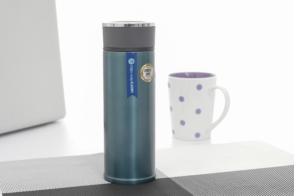 Bình giữ nhiệt inox 480 ml DMX BG007 Màu Xanh