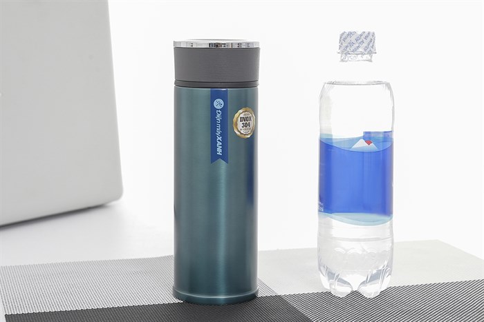 Bình giữ nhiệt inox 480 ml DMX BG007 Màu Xanh