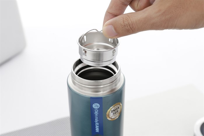 Bình giữ nhiệt inox 480 ml DMX BG007 Màu Xanh