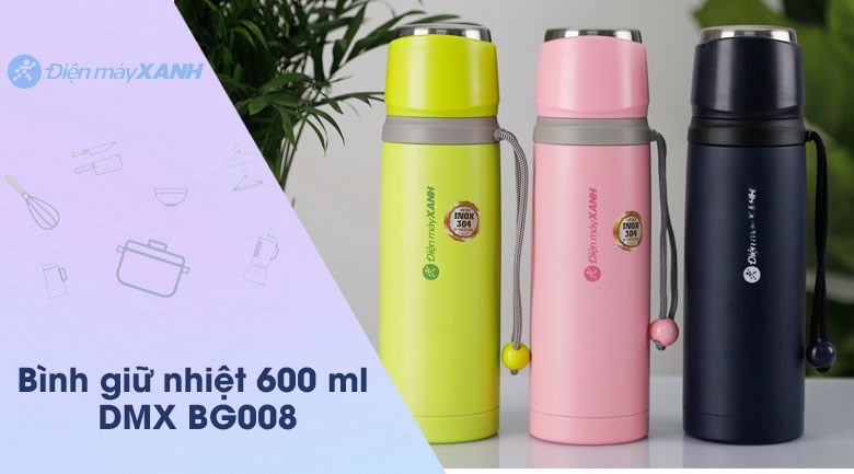 Bình giữ nhiệt inox 600 ml DMX BG008