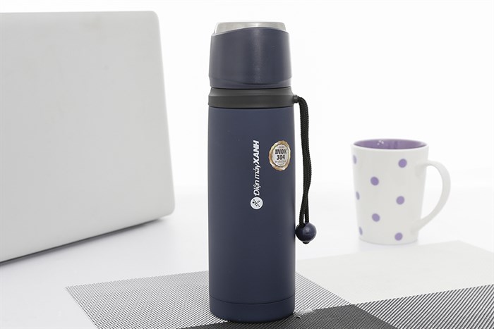 Bình giữ nhiệt inox 600 ml DMX BG008 Màu Xanh Dương