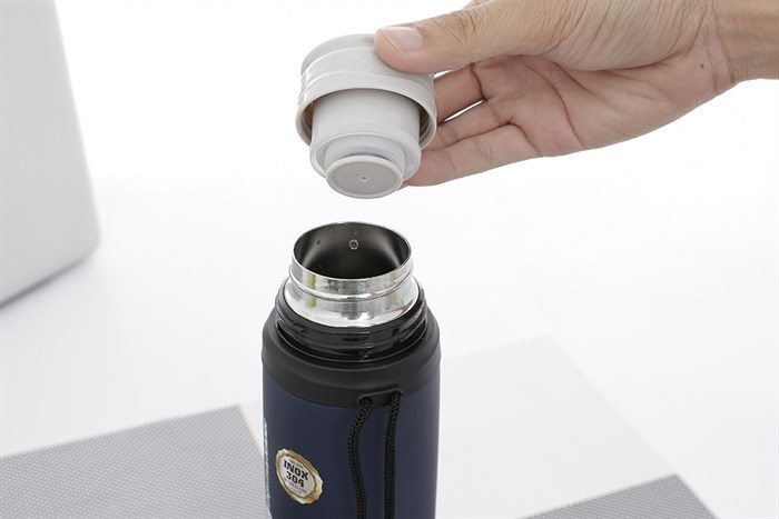 Bình giữ nhiệt inox 600 ml DMX BG008 Màu Xanh Dương