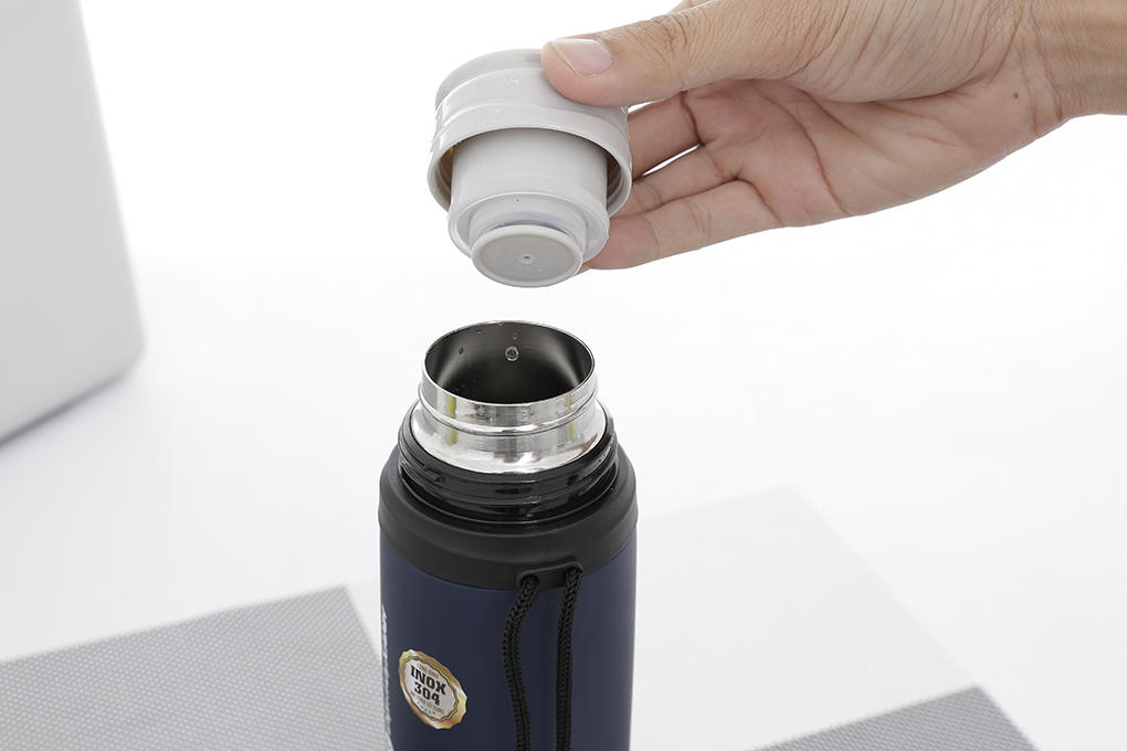 Bình giữ nhiệt inox 600 ml DMX BG008 Màu Xanh Dương