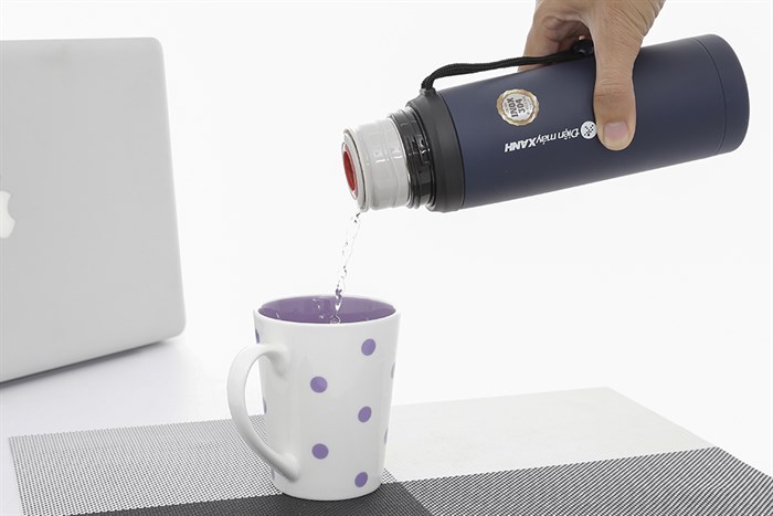 Bình giữ nhiệt inox 600 ml DMX BG008 Màu Xanh Dương