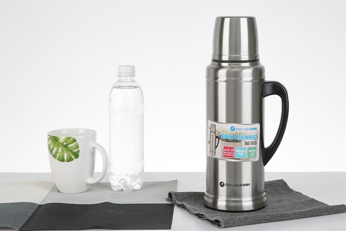 Bình giữ nhiệt inox 1.2 lít DMX BT006 Màu Bạc