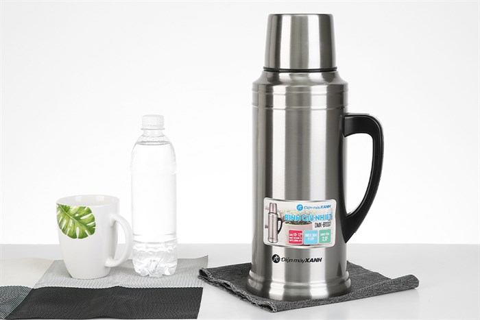 Bình giữ nhiệt inox 2 lít DMX-BT007 Màu Bạc