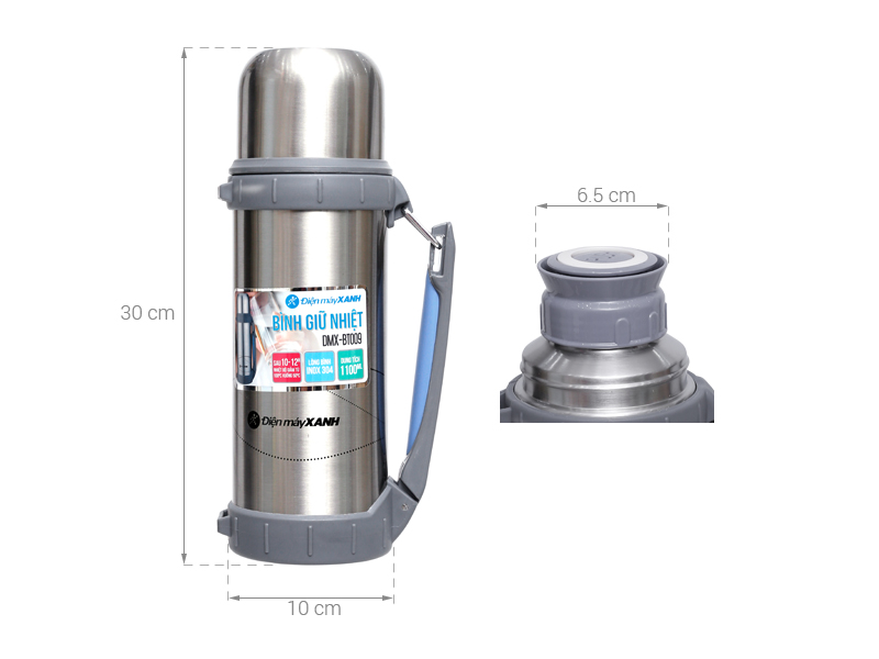 Bình giữ nhiệt inox 1.1 lít DMX-BT009 giá rẻ