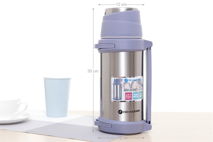 Bình giữ nhiệt inox 1.5 lít DMX-BT010 Màu Bạc