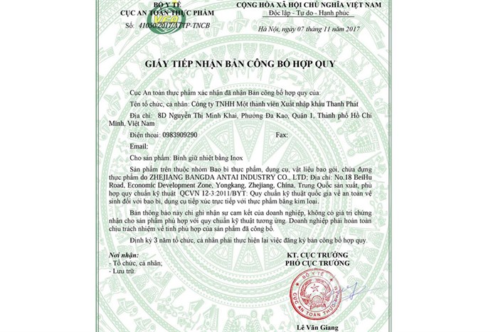 Bình giữ nhiệt inox 1.5 lít DMX-BT010 Màu Bạc