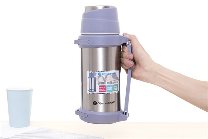 Bình giữ nhiệt inox 1.5 lít DMX-BT010 Màu Bạc