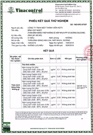 Bình giữ nhiệt inox 2.4 lít DMX-BT008 Màu Vàng