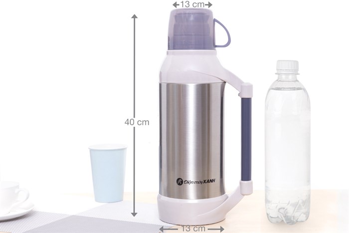 Bình thủy giữ nhiệt inox 2 lít DMX-BT012 Màu Bạc