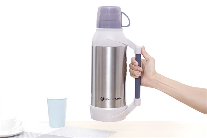 Bình thủy giữ nhiệt inox 2 lít DMX-BT012 Màu Bạc