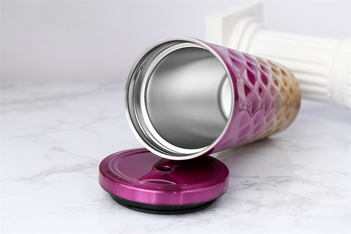 Ly giữ nhiệt inox có ống hút 550 ml DMX TH05094 Màu Hồng