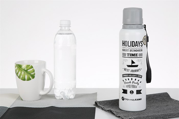 Bình giữ nhiệt inox 500 ml DMX QE-2022 Màu Trắng