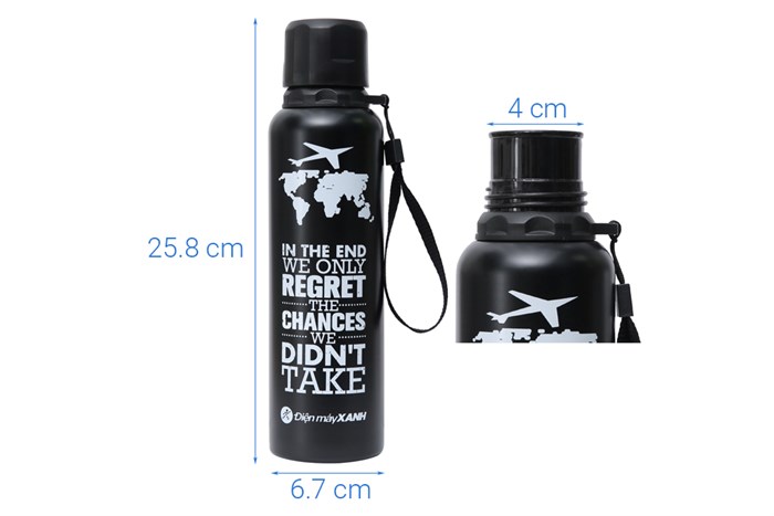 Bình giữ nhiệt inox 500 ml DMX QE-2022 Màu Đen