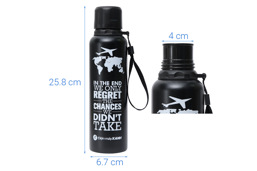 Bình giữ nhiệt inox 500 ml DMX QE-2022 Màu Đen