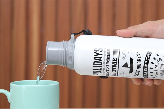 Bình giữ nhiệt inox 500 ml DMX QE-2022 Màu Trắng