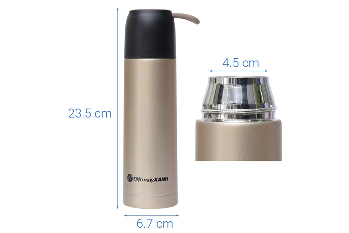 Bình giữ nhiệt inox 500 ml DMX YNQE-3011 Màu Vàng
