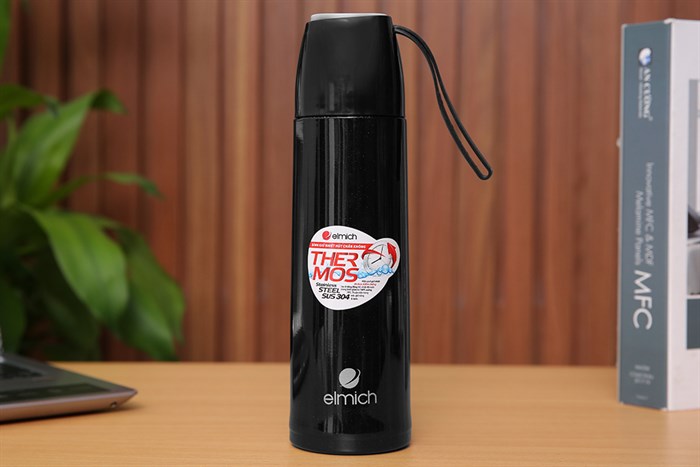 Bình giữ nhiệt inox 500 ml Elmich EL3658 Màu Đen