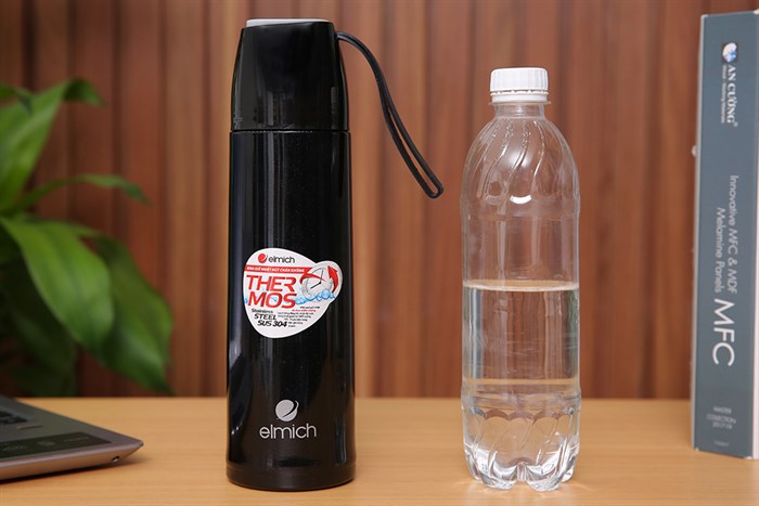 Bình giữ nhiệt inox 500 ml Elmich EL3658 Màu Đen