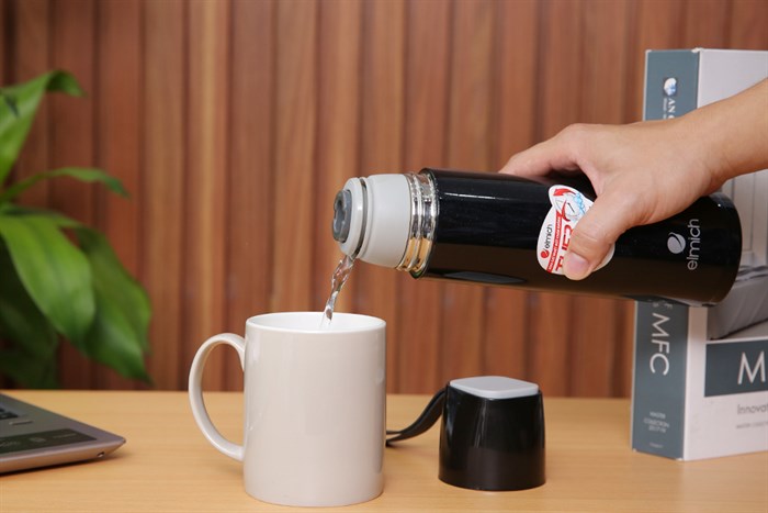 Bình giữ nhiệt inox 500 ml Elmich EL3658 Màu Đen
