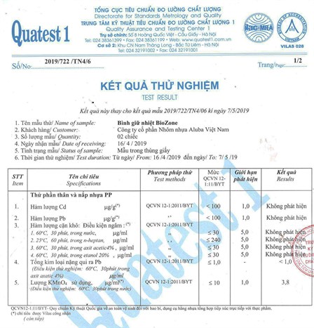 Ly cách nhiệt nhựa 500 ml Biozone SH KB-WA500 Màu Cam