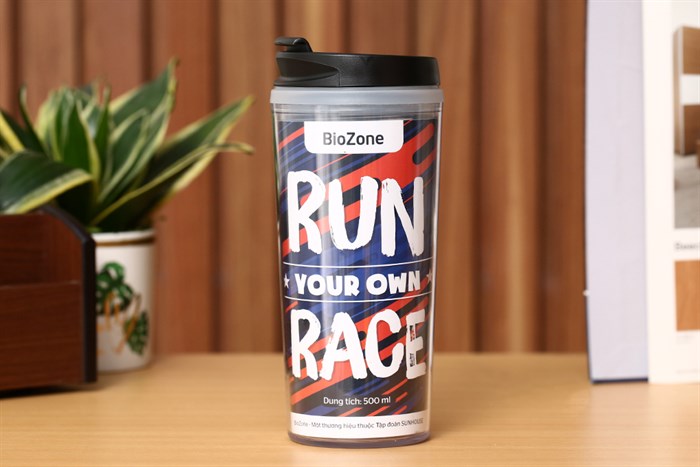 Ly cách nhiệt nhựa 500 ml Biozone SH KB-WA500 Màu Đen