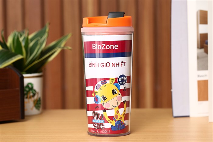 Ly cách nhiệt nhựa 500 ml Biozone SH KB-WA500 Màu Cam