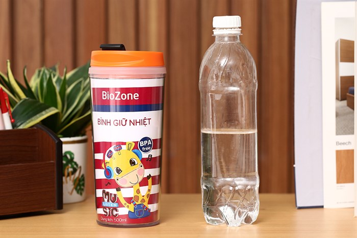 Ly cách nhiệt nhựa 500 ml Biozone SH KB-WA500 Màu Cam