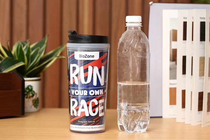 Ly cách nhiệt nhựa 500 ml Biozone SH KB-WA500 Màu Đen