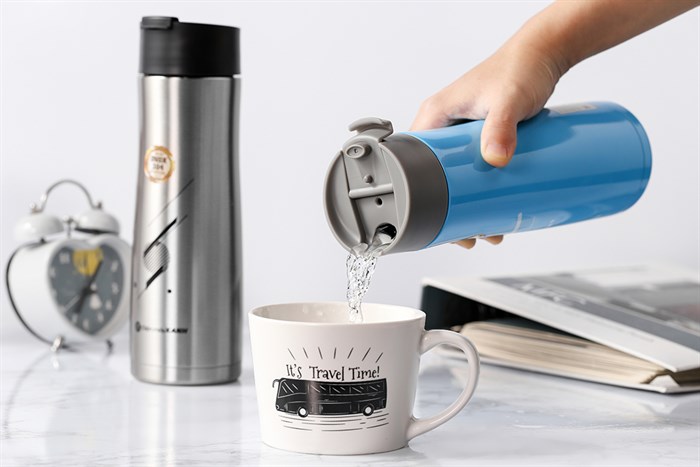 Bình giữ nhiệt inox 600 ml DMX Y58 Màu Bạc