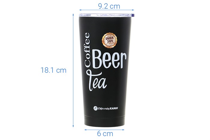 Ly giữ nhiệt inox 500 ml DMX Q10 Màu Đen