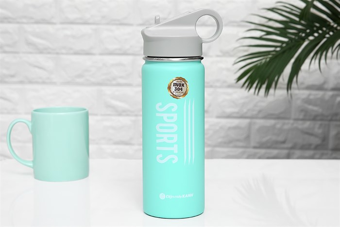 Bình giữ nhiệt inox 530 ml DMX Y1 Màu Xanh ngọc