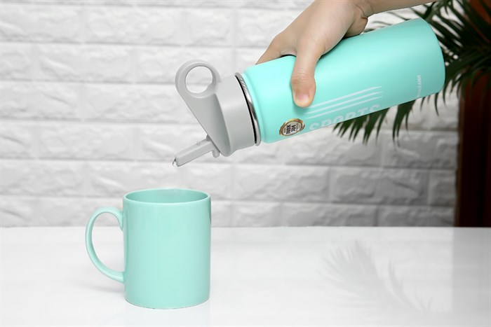 Bình giữ nhiệt inox 530 ml DMX Y1 Màu Xanh ngọc