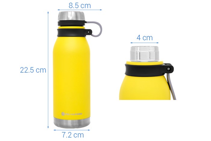 Bình giữ nhiệt inox 530 ml DMX KS K530B19 Màu Vàng