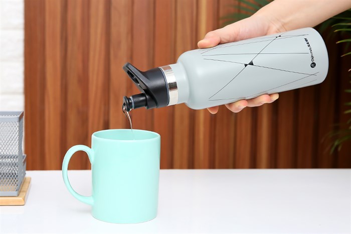 Bình giữ nhiệt inox 500 ml DMX KS K370B31 Màu Xám