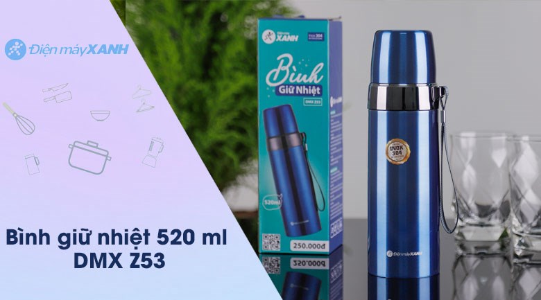 Bình giữ nhiệt inox 520 ml DMX Z53