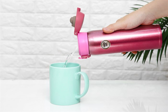 Bình giữ nhiệt inox 450 ml DMX KS K450B38 Màu Hồng