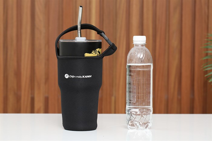 Ly giữ nhiệt inox có túi xách 850 ml DMX KS K850Y25 Màu Đen