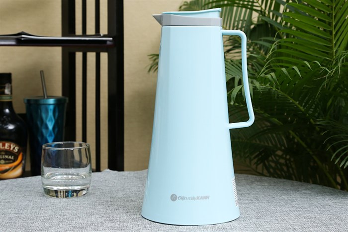 Bình thủy giữ nhiệt nhựa 1 lít DMX KS K10C64 Màu Xanh Da Trời